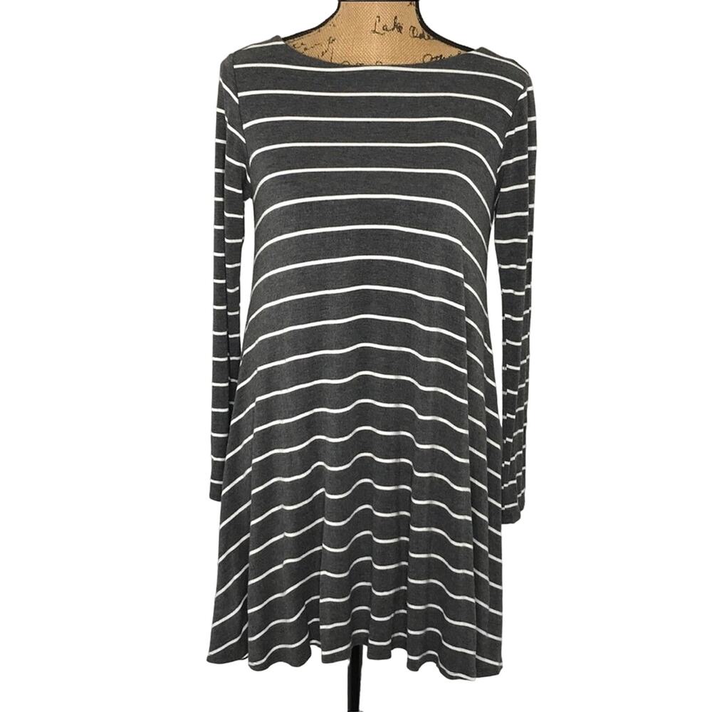 Altar’d State Size Small Swing Tunic Top-Scoop Back-Stripes Lined